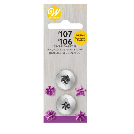 Wilton Decorating Tip Set Left Handed #106L, #107L