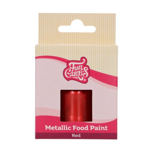 Funcakes Metallic Food Paint Red 30 ml