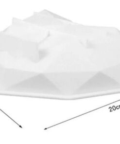 Geometrisch hart XL Mould - Afbeelding 4