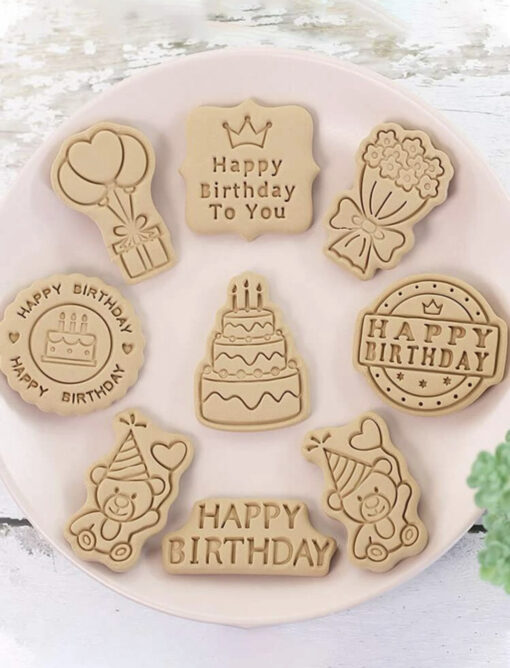 Birthday Stamp Cutter Set (8 st)