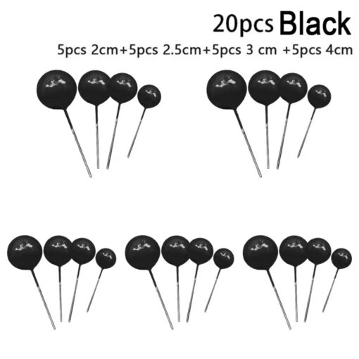 Decoratie Ballen Black (20pcs)