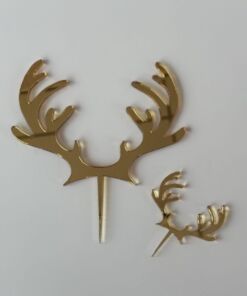 Rendier Gewei Caketopper - Afbeelding 3