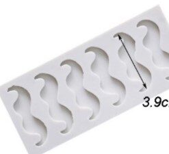 Alternative view of Mustache Mould