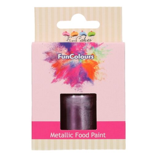 Funcakes Metallic Food Paint Purple 30 ml