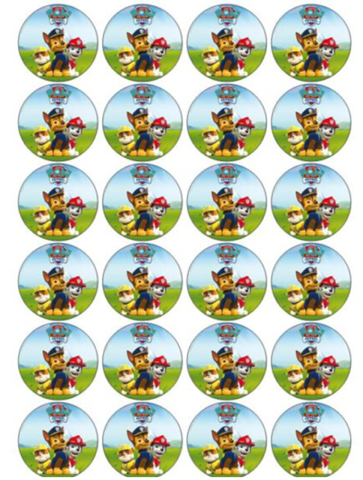 Eetbare print Paw Patrol Cupcake mini