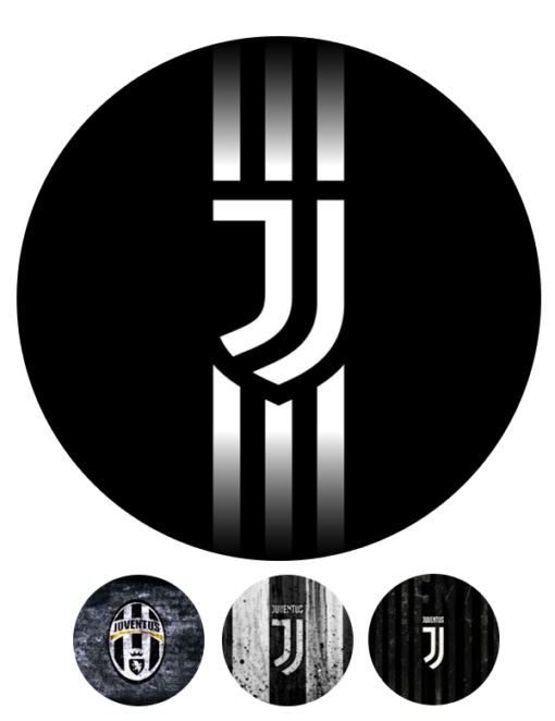 Eetbare print Juventus 20cm