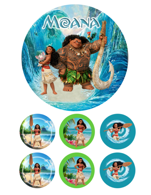 Eetbare print Moana 15cm