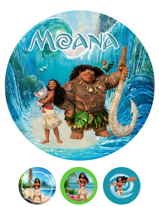 Eetbare print Moana 20cm