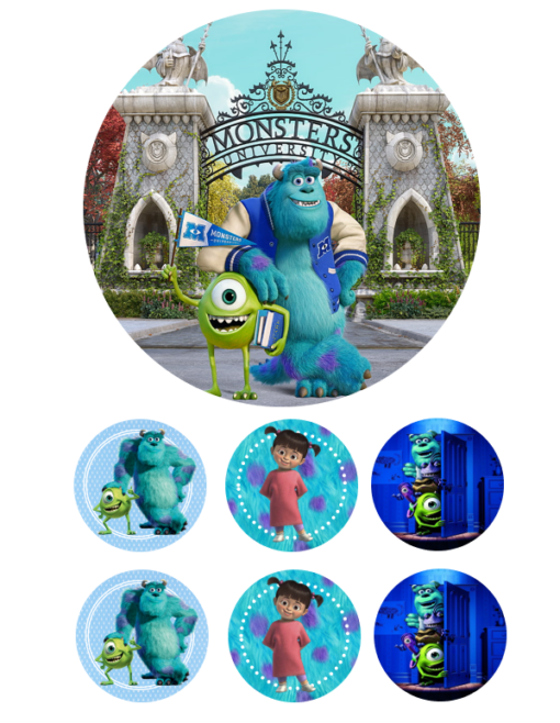 Eetbare print Monster inc 15cm