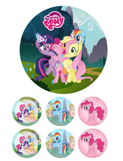 Eetbare print My Little Pony 15cm