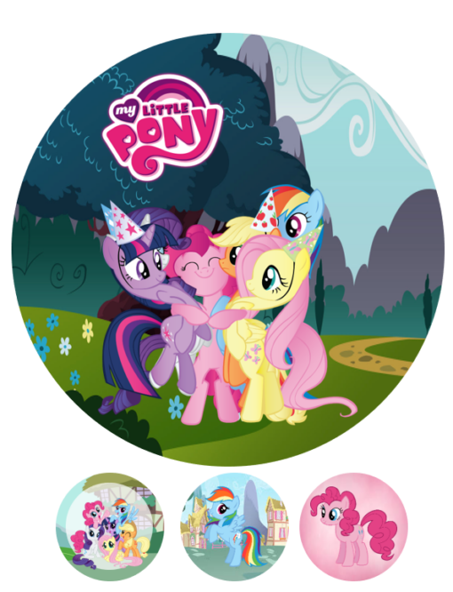 Eetbare print My Little Pony 20cm