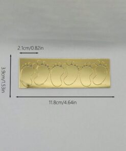 Alternative view of Babyvoetjes Caketopper Acryl Goud (18 stuks)