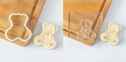 De Teddybear Cookie Cutter & Stamp