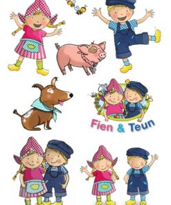 Eetbare print Fien en Teun 3D
