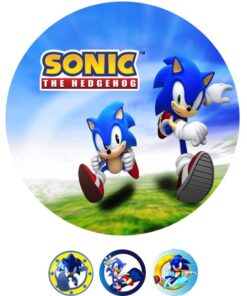 Eetbare print Sonic the Hedgehog 20cm