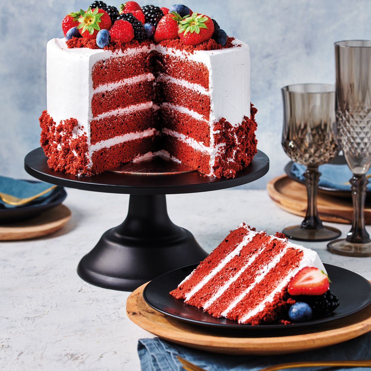 FunCakes Mix voor Red Velvet Cake 1 kg - Afbeelding 2