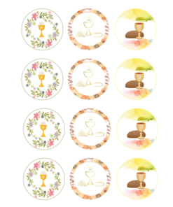 Eetbare print Communie Cupcakes