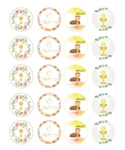 Eetbare print Communie Cupcakes Mini
