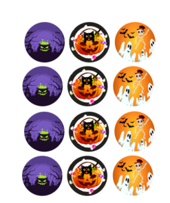 Eetbare print Halloween Cupcakes