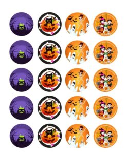 Eetbare print Halloween Cupcakes Mini