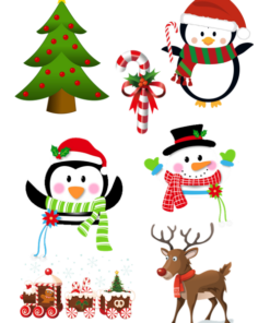 Eetbare print Kerstmis 3D