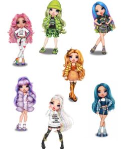 Eetbare print Rainbow High 3D