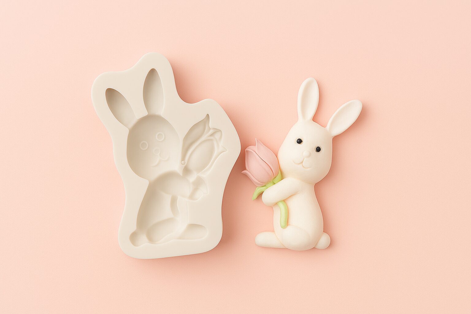 Konijn met Bloem Mould