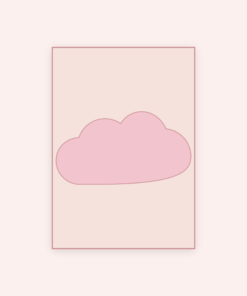 Eetbare print Wolk 1 stuks (ca. 20 cm)