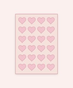 Eetbare print Hart 24 stuks (ca. 4 cm)