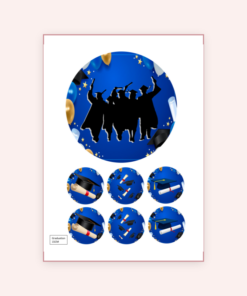 Eetbare print Graduation Thema 15cm