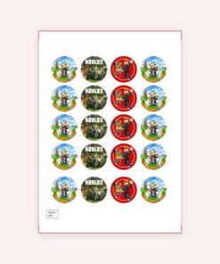 Eetbare print Roblox Cupcakes Mini