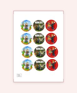 Eetbare print Roblox Cupcakes