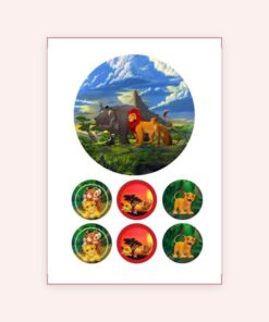 Eetbare print Lion King 15cm