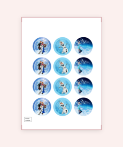 Eetbare print Frozen Cupcakes