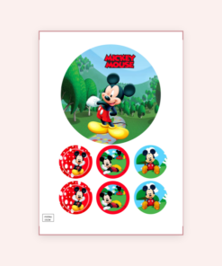 Eetbare print Mickey Mouse 15cm