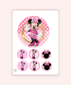 Eetbare print Minnie Mouse 15cm