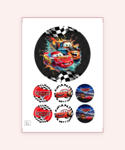 Eetbare print Cars 15cm