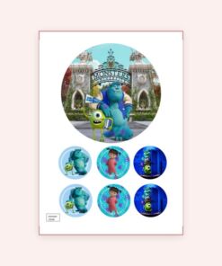 Eetbare print Monster inc 15cm