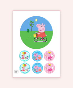Eetbare print Peppa Pig 15cm