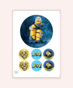 Eetbare print Minions 15cm
