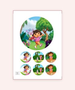Eetbare print Dora the Explorer 15cm