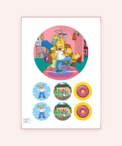 Eetbare print Simpsons 15cm