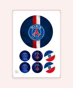 Eetbare print Paris Saint Germaine 15cm