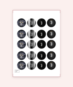 Eetbare print Juventus Cupcakes Mini