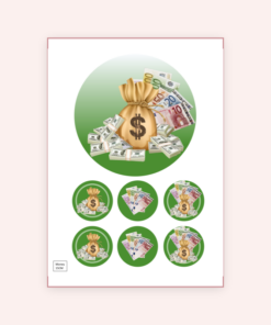 Eetbare print Money eurodollar 15cm