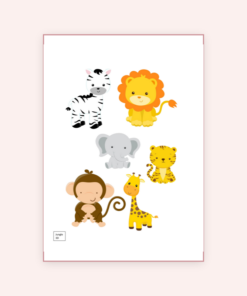 Eetbare print Jungle Theme 3D
