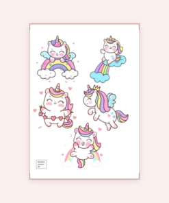 Eetbare print RainbowUnicorn 3D