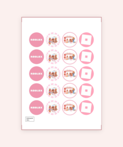 Eetbare print Roblox Pink Cupcakes Mini
