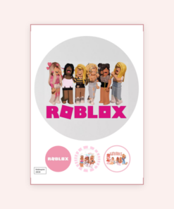 Eetbare print Roblox Pink 20cm
