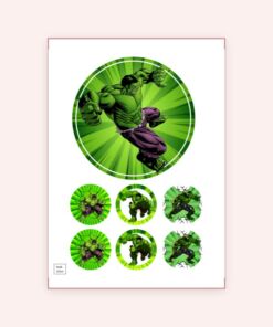 Eetbare print Hulk 15cm